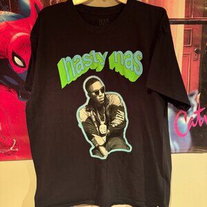 Vintage Like Nas Nasir Jones Nasty Nas Rap Hip Hop Shirt (XL) Eminem 50 Cent RAR